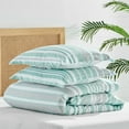 thumbnail image 4 of Levtex Home - Truro Duvet Cover Set - Twin/Twin XL Duvet Cover + Two Standard Pillow Cases - Watercolor Coral - Teal, Grey and White - Duvet Cover (68 x 88in.) and Pillow Case (26 x 20in.) - Cotton, 4 of 6