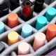 thumbnail image 5 of Sonducket Bolsa organizadora de esmalte de uñas, práctica y cómoda, ampliamente utilizada, hecha con poliéster, fácil de llevar Envolturas para manijas de equipaje Licencia base azul oscuro, 5 of 6