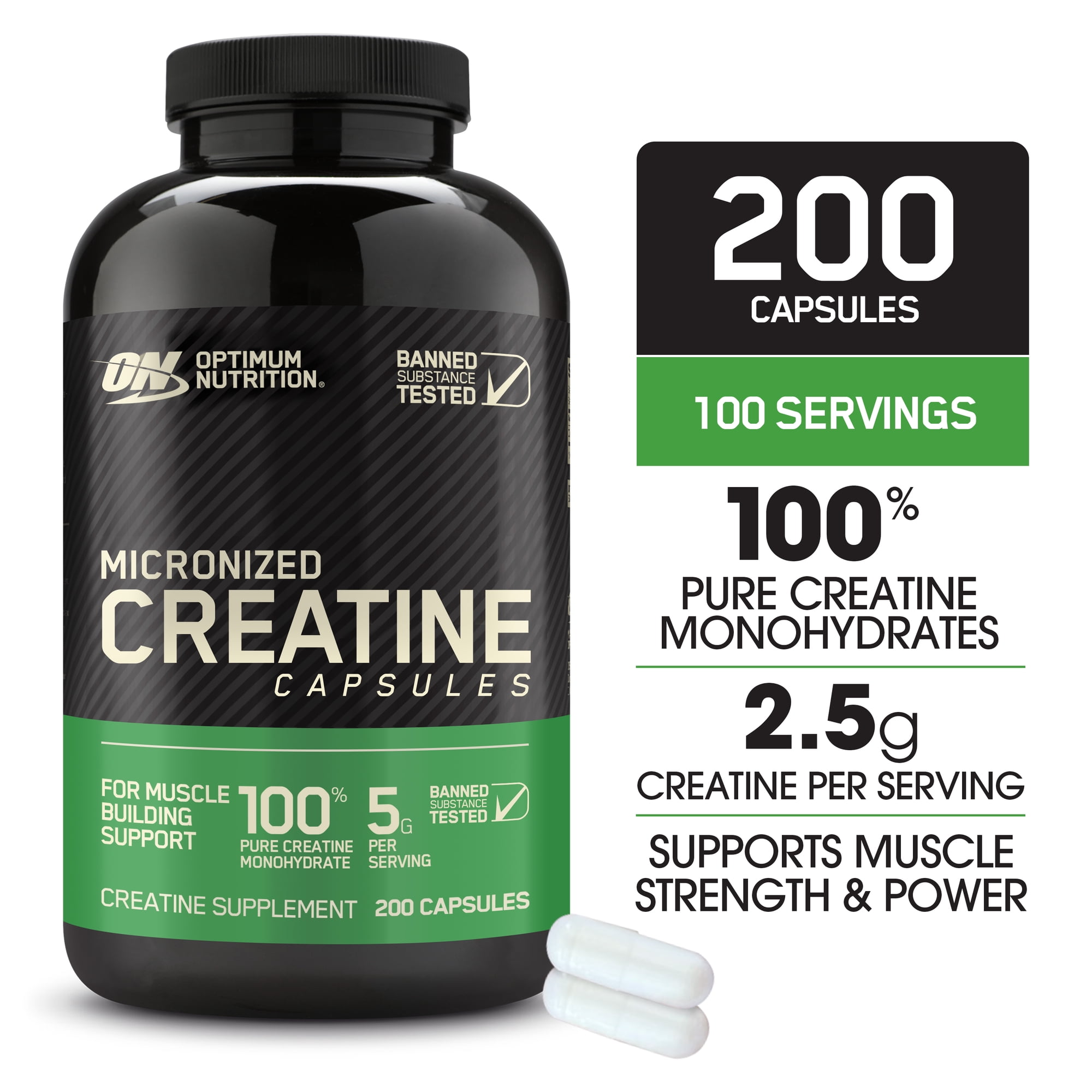 クレアチン2500 200粒 Optimum Nutrition (オプティマムニュートリション) クレアチニン 【正規契約販売法人 オフィシャルショップ】