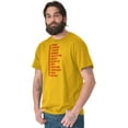 thumbnail image 3 of Beard Measure Manly Bearded Hipster Men's Big & Tall Crewneck Graphic Tee Brisco Brands 2X, 3 of 5