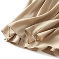 thumbnail image 5 of Summer Savings Clearance! Edvintorg Skirt Women Fashion Solid Color Summer Skirt Casual Elastic High Waist A Line Midi Skirts Women Gifts Khaki Free Size, 5 of 6