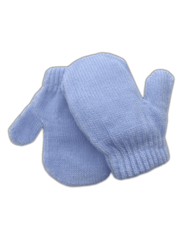 Winter Warm Newborn Baby Boy Girl Kids Thick Fur Gloves Mittens With Neck String 