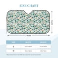 thumbnail image 3 of Bingfone Floral In Teal Car Windshield Sunshade,Sun Foldable Sun Shield Sun Visor for Car - Medium, 3 of 8