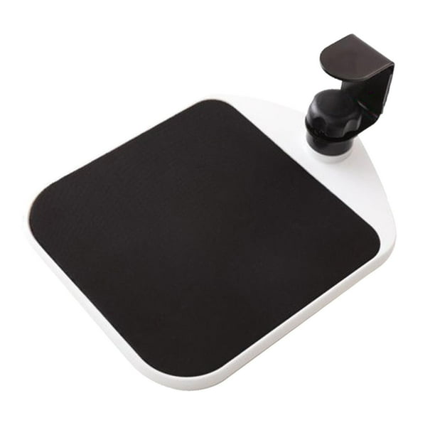 Matsuzay Adjustable Mouse Pad Clip On Desktop Mount Table Holder Device for Work Home Juegos de teclado y mouse para computadora Blanco negro