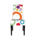 thumbnail image 2 of Dining Chair Back Cover, Water Washing, Disassembly Chair Sleeve Sliding Cover Protective Cover-Creative Ring Circle Pattern Chair Protectors Seat Covers, 2 of 8