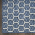 thumbnail image 5 of Nourison Reversible Indoor Outdoor Geometric Blue 4' x 6'Area Rug (4x6), 5 of 10