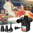 thumbnail image 5 of Maxever Quick-Fill Electric Air Pump With 3 Nozzles Ac 110V-120V Portable Inflator Deflator For Inflatables Pool Float Toys Air Mattress Bed Couch Swim Ring Tube Raft Black, 5 of 5