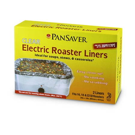 PanSaverÂ&reg; Clear Electric Roaster Liners, 18-pack (36 units)