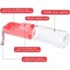 thumbnail image 2 of Botella de agua para perros para caminar, botella de agua portátil con cuenco, a prueba de fugas para perros, dispensador de agua para mascotas al aire libre, caminar, viajar, 450 ml, rosa esquí esquí Gafas de esquí, 2 of 5