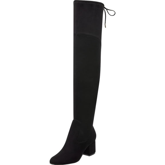 Marc Fisher LTD Womens Pretta Tall Over-The-Knee Boots Black 8 Medium (B,M)