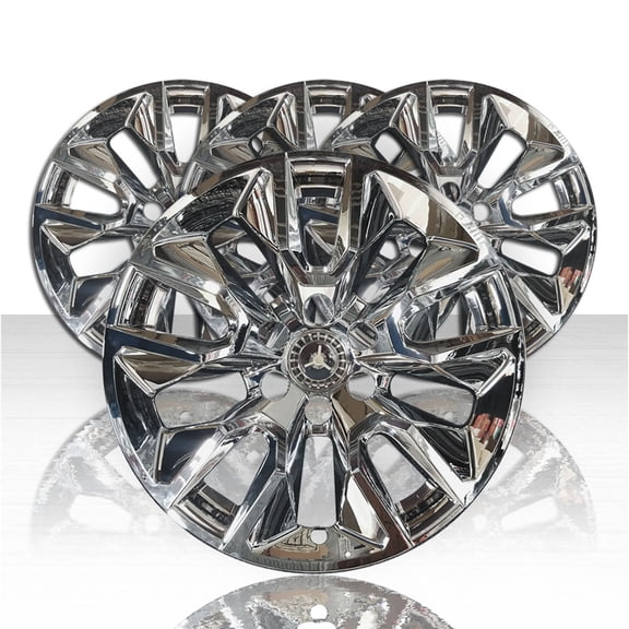 Set of 4 20" Wheel Skins for 2019-2025 Chevy Silverado - Chrome