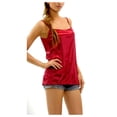 thumbnail image 5 of [Shop Lev] Women's Basic Satin Full Slip Top Camisole (WINE, MEDIUM), 5 of 8
