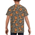thumbnail image 5 of Wukai Fox And Mushroom Youth Unisex Short Sleeve T-Shirt for Boys, Girls, Teens, and Kids-Medium, 5 of 7