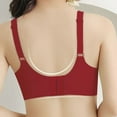 thumbnail image 4 of Einccm Womens Seamless Wireless Sports Bra for Large Bust, Wide Shoulder Straps Back Support Minimizing Design, Soft Breathable Fabric for Yoga Workout and Everyday Wear, 4 of 4
