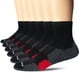 thumbnail image 1 of AKOENY Calcetines tobilleros deportivos acolchados para hombre, color negro, talla 9-12, paquete de 6, 1 of 5