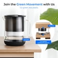 thumbnail image 3 of Water Filter Pitcher Waterdrop Glass 7-Cup w/ 1 Filter Black, 3 of 9