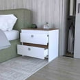 thumbnail image 4 of Nightstand Dreams, Two Drawers, White / Dark Brown Finish, 4 of 5