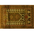 thumbnail image 1 of Ahgly Company Machine Washable Indoor Rectangle Persian Yellow Traditional Area Rugs, 6' x 9', 1 of 4
