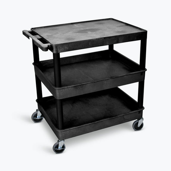 FSE 373-TC211-B Large Flat Top and Tub Middle/Bottom Shelf Cart
