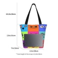 thumbnail image 4 of Kdxio Doodle Faces Emotions Women Reusable Grocery Bags Foldable Ripstop,Reusable Shopping Bags for Shopping,Gym,Gift, 4 of 7