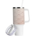 thumbnail image 2 of SKYSONIC 40oz Rose Gold Glitter Mermaid Scales Tumbler With Lid And Straw Travel Coffee Mug Stainless Steel Insulated Thermal Tumblers Cup, 2 of 7