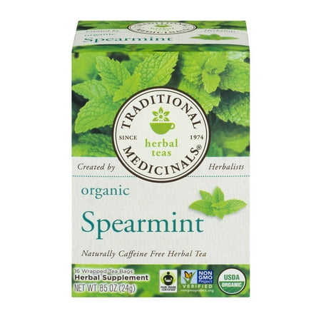tea spearmint bags herbal medicinals organic traditional