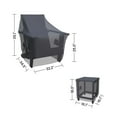 thumbnail image 3 of Housses et Toutes les Housses de Chaise Adirondack et de Table d'Extérieur, Ensemble de 3, Polyester Hydrofuge et Résistant aux UV pour Ensemble Moderne à Dossier Courbé de 3 Pcs, 3 of 6