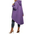 thumbnail image 7 of Luvrsol Zip Up Hoodies Women Drawstring Hood Zip Long Jacket Casual Top with Side Deep Pockets S-2XL, 7 of 7