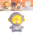 thumbnail image 4 of Estatua de astronauti, estatuilla, , habitación para , de noche, escritorio, luz , decoración, escultura de astronauti para gris BLESIY Estatua de astronauta de resina, 4 of 8