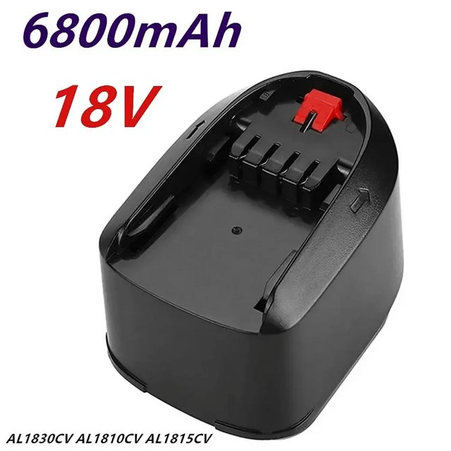 For Bosch 18V 6.8AH Li-ion Rechargeable Tool Battery PBA PST PSB PSR Bosch Home, Garden Tools (TypeC only) AL1810CV AL1815CV