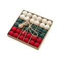 thumbnail image 1 of Wool Balls 36 Boxed Christmas Tree Ornaments Pendant-B, 1 of 13
