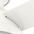 thumbnail image 3 of Hunter 44 inch Outdoor or Indoor Ceiling Fan with LED Light and Remote Control - Low Profile Mount Ceiling Fan, 4 Blades, For Patio, Porch, Garage, or Living Room, Quiet - Dempsey 50399, Fresh White, 3 of 16