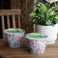 thumbnail image 6 of Mainstays 30-Ounce, 3-Wick Pink & Blue Flamingo Print Outdoor Citronella Candle, 6 of 8