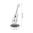thumbnail image 2 of KALLORY Guitar Plectrum Box Acrylic Electric Guitar Headstock Shaped Display For Guitar Enthusiasts 1Set, 2 of 8