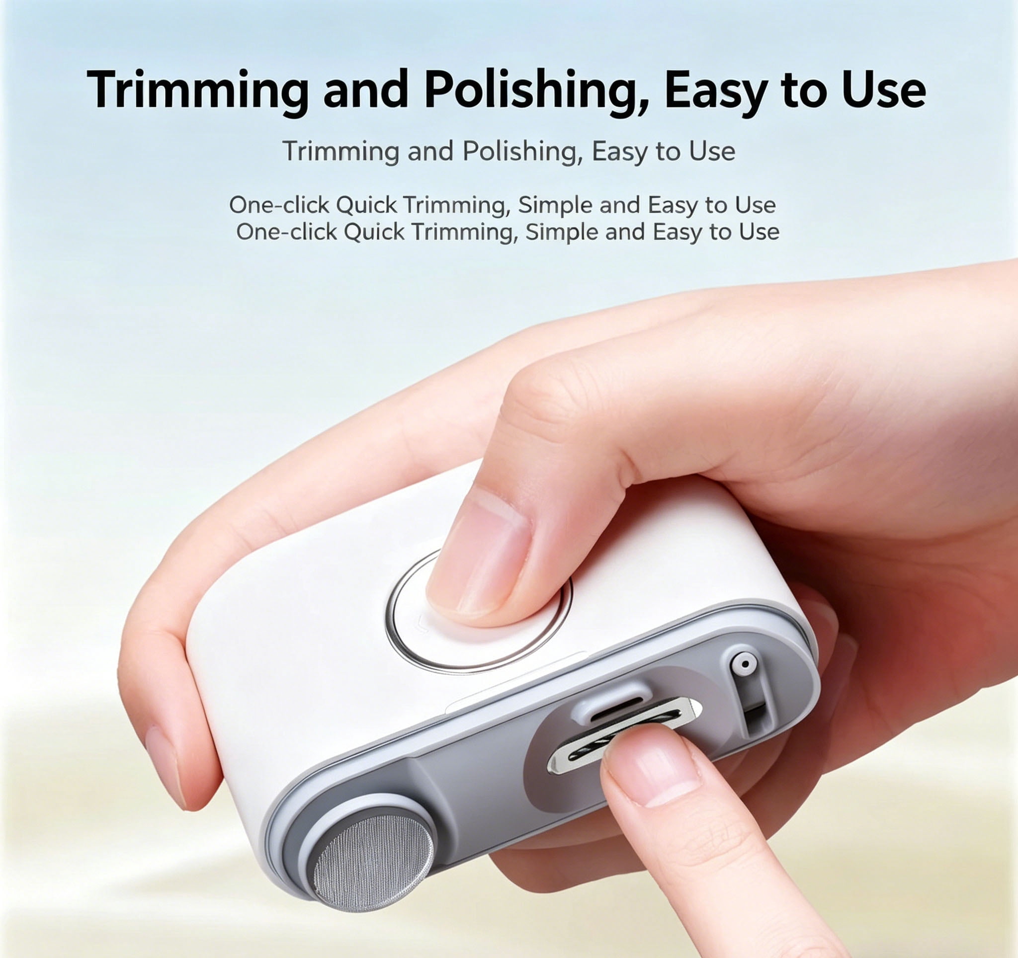 Electric Nail Clipper 4 Modes Safe Trimmer Polishing Tool for Baby Kids Adults Seniors Home Use