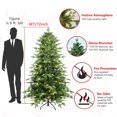 thumbnail image 2 of HestiNysus 6ft PE/PVC hybrid Christmas tree (steel wire + iron wire)with 300 UL tungsten lights, 2 of 7