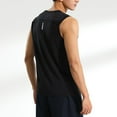 thumbnail image 4 of PEASKJP Mens Sportstyle Tank Top Soft Performance Gym Shirts Plain Muscle Tee,Black L, 4 of 5
