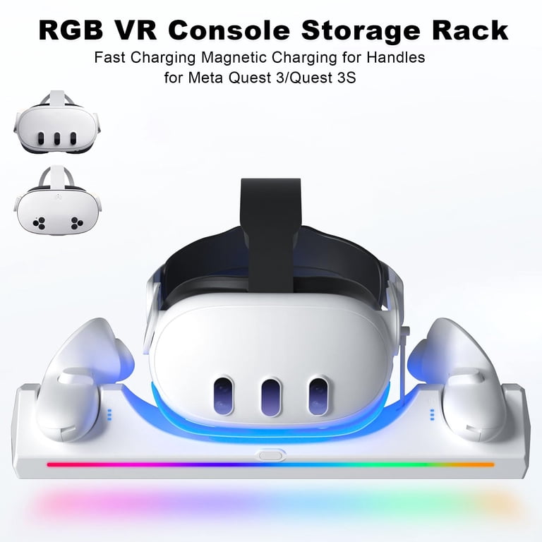 Prociv, Charging Dock for Oculus Quest 3, Magnetic USB-C Station