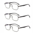 thumbnail image 2 of EYE ZOOM 3 Pack Metal Vintage Style Blue Light Blocking Reading Glasses, Gunmetal +1.25, 2 of 6