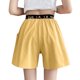 thumbnail image 4 of Puntoco Pantalones cortos deportivos para mujer Pantalones cortos de lino e imitación con estampados de moda para mujer, 4 of 4
