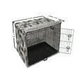 thumbnail image 6 of Charcoal Dog Crate Cover, Greyscale Geometric Pattern with Striped Hexagons Grid Illustration, Easy to Use Pet Kennel Cover Small Dogs Puppies Kittens, 7 Sizes, Grey Charcoal Grey White, by Ambesonne, 6 of 6