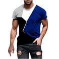 thumbnail image 2 of IROINNID Extra Large Tall T Shirts for Men, Lightweight Thin Basic V-Neck Printed Botton Casual Summer Blouses for Men, 2 of 5