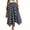Navy, variant on PBFRDSJ Women's Plaid Maxi Skirts A Line Vintage Trendy Beach Skirts Asymmetrical Hem Daily Going Out Casual Skater