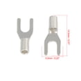 thumbnail image 3 of 200pcs M3.2 Silver Plated Copper U Type Crimp Terminal Connector 14.5 x 5.5mm for Car, 3 of 5