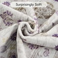 thumbnail image 3 of Jamfeel Area Rugs for Bedroom Floral Printed Ultra-Thin Low Pile Washable Rug for Living Room 5'x8' Purple and Yellow, 3 of 7