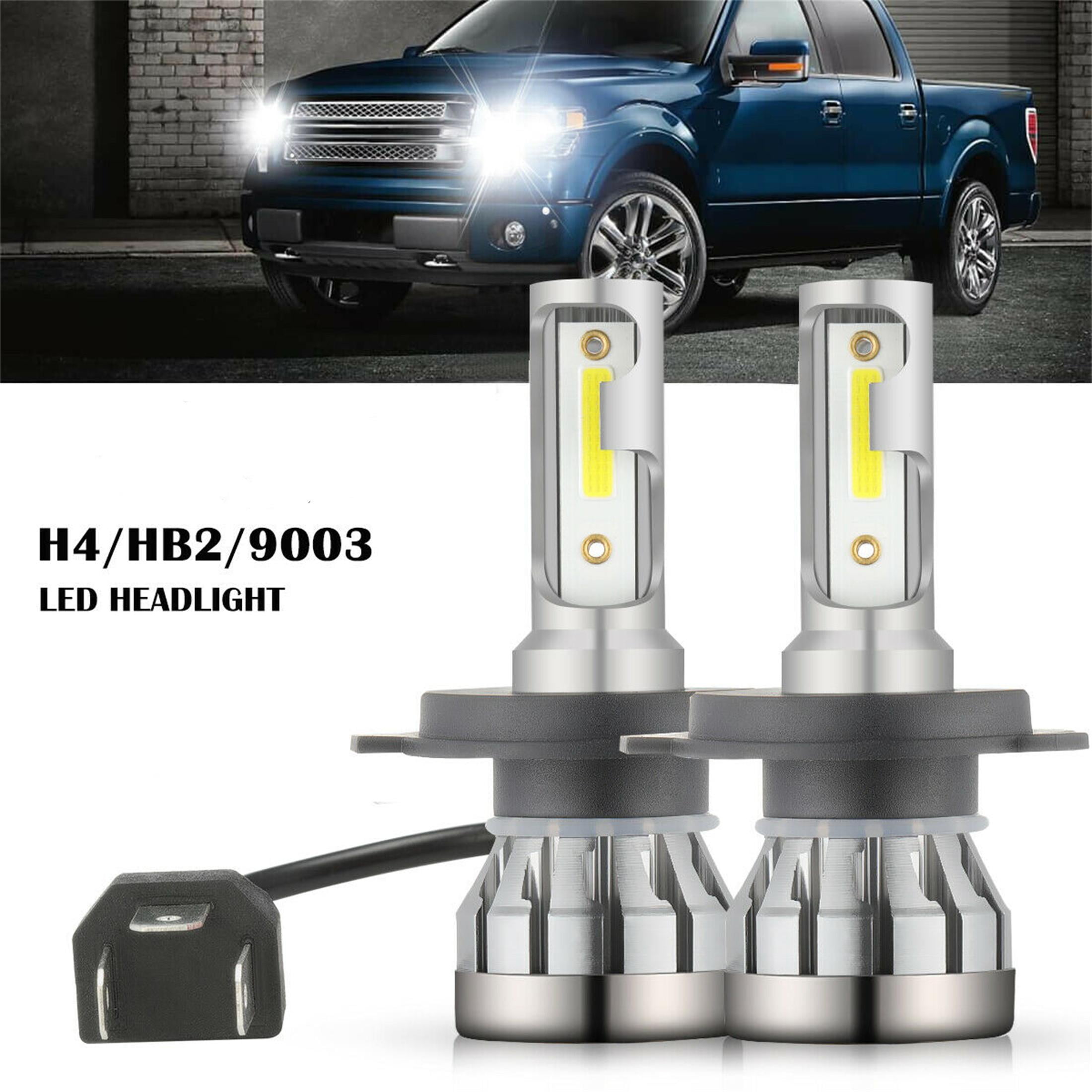 2019 H7 2000W 300000LM Fanless LED Headlight Kit High or Low Light Bulb 6000K US 