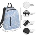 thumbnail image 4 of Balery White Bule Glitter Lightweight Backpack for Men and Women - Durable and Water-Resistant, Ideal for School, Work, Travel, and Everyday Use, 4 of 9
