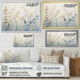 thumbnail image 4 of Designart "Minimal Harmony Of Beige And Blue Herbs" Herbs Floater Framed Wall Art Living Room, 4 of 5