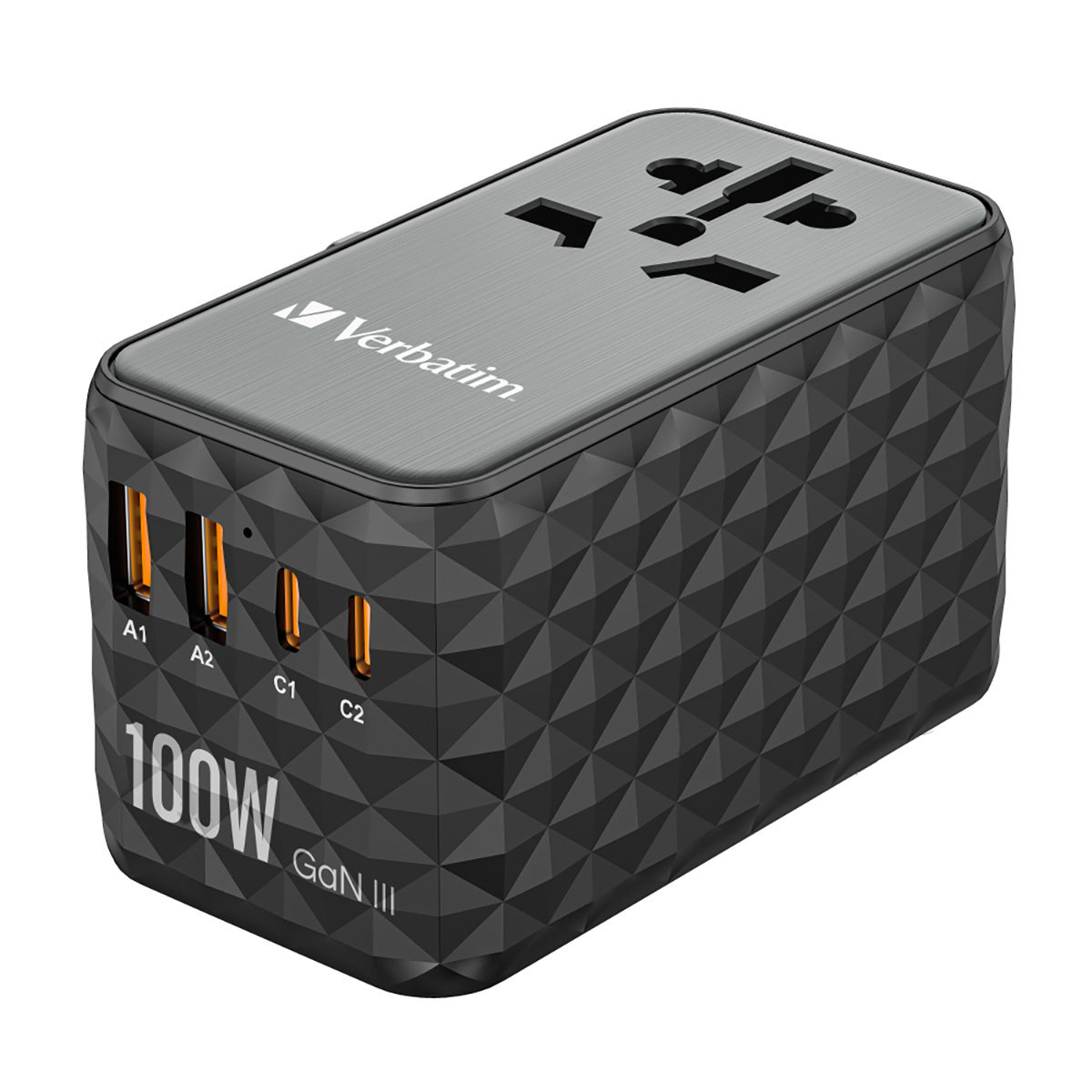 UTA-06 Gan III 2-USB-A/2-USB-C/Quick Charge 4plus Universal Travel Adapter