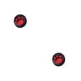 thumbnail image 2 of Injueey Grips Caps Útil Realce Reemplazo perfecto Cubierta de la palanca del pulgar Accesorios del controlador Suministros de rojo sobre negro 2piezas, 2 of 6